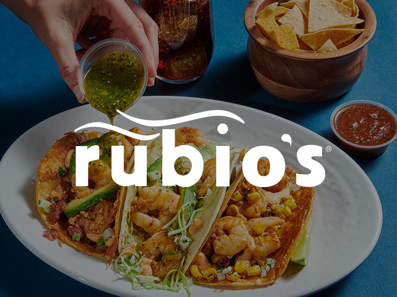 Rubio's Coastal Grill specializes in home to the original fish taco located in Grossmont Center La Mesa.