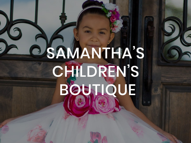 Samantha’s Children’s Boutique specializes in apparel and accessories for young girls at Grossmont Center in La Mesa.