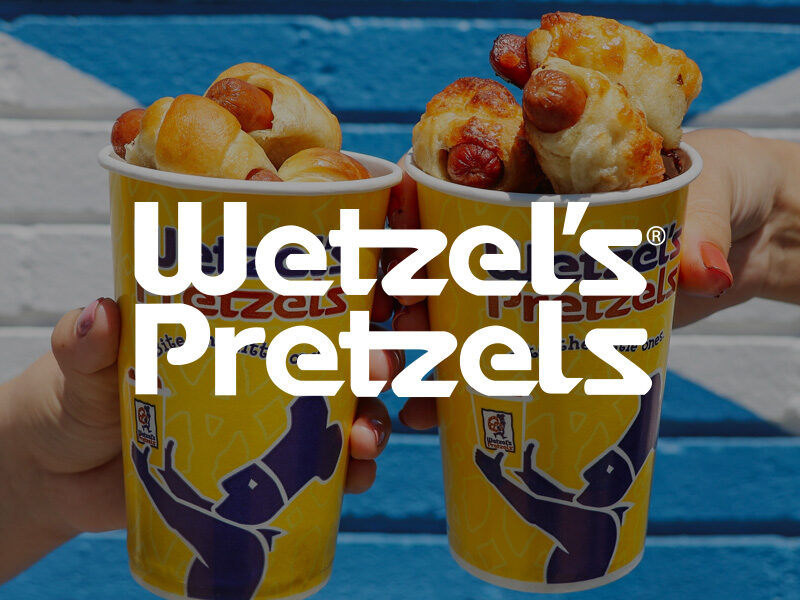 Wetzel's Pretzels hand crafted pretzels, pretzel bites, dogs and drinks at Grossmont Center in La Mesa
